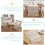 Runner da tavola in cotone con nappe, 160x33 cm, beige 3