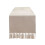 Runner da tavola in cotone con nappe, 160x33 cm, beige 4