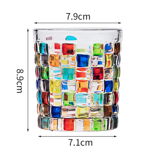 Stemless Glasses Iridescent 12 oz 2