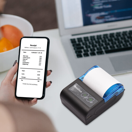 Θερμικός εκτυπωτής αποδείξεων Bluetooth Aibecy58mm 2