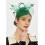 Damen-Teeparty-Fascinatorhut mit Schleier und Federn 2