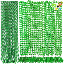 JOYIN St. Patrick's Day Halsketten Set (72 Stk), 36 grüne Perlenhalsketten & 36 grüne Shamrock-Halsketten mit Anhänger