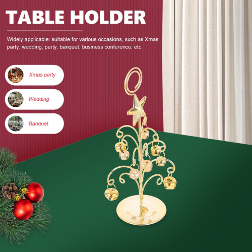 Porte-numéro de table sapin de Noël en fer, 1 pièce 2