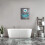 Quadro decorativo de parede com margaridas para banheiro, 30 cm (12 polegadas) 5