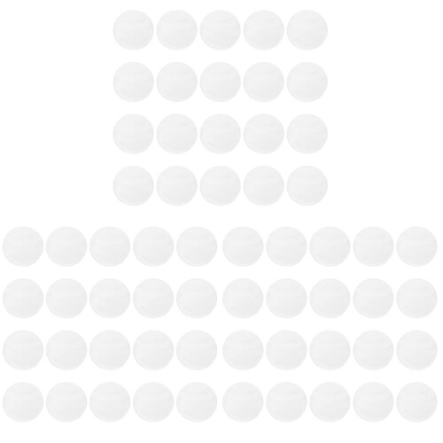 60 stk. runde PVC-badgecovers til mønter og medaljer 2