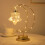 Iron Moon Table Lamp – Battery or USB Powered, Warm LED 3