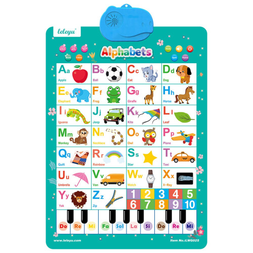 Πίνακας τοίχου με αλφάβητο Darzheoy για νήπια 1–5, ABC & 123 1