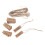 Kraft Gift Tags 5.1x1.9 cm 100 pcs 5