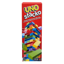 Mattel Games UNO Stacko Spiel für Kinder & Familie mit 45 bunten Stapelblöcken