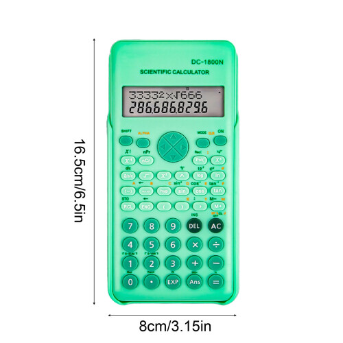 Calculadora científica com 240 funções e visor de 2 linhas. 1