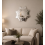 Round Sunburst Wall Mirror Silver 65cm 1