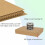Caixas de papelão kraft marrom para envio postal, 7x5x1 polegadas, pacote com 100 unidades. 4