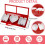 Geschenkbox „MOM“ in Buchstabenform – Rosa oder Rot, 54,8 x 19,5 x 6,8 cm 2