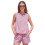 Women's Red Polyester Sleeveless Tank & Shorts Set 2