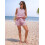 Women's Red Polyester Sleeveless Tank & Shorts Set 4
