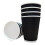 12oz Triple Wall Ripple Takeaway Black Cups 200pcs 1