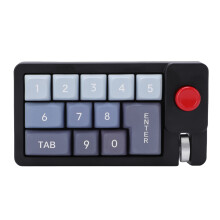 Mechanischer 12-Tasten-Numpad Type-C kabelgebunden Schwarz RGB