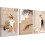 Beige Boho-Leinwandbilder, 3er-Set, 30 x 40 cm 1