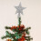 PVC-stjernejuletopp, sølv, 10 cm 1