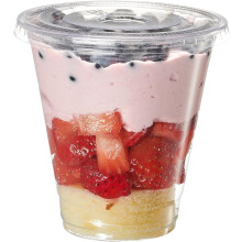 Vasos de PET transparentes de 355 ml con tapas planas – Paquete de 50 unidades