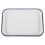 Plaque de cuisson rectangulaire en émail blanc 34 x 24 cm 1