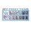 Baby photo frame blue keepsake for first year 1