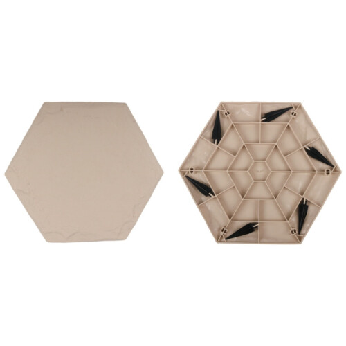 Decoratieve stapstenen met grondpinnen – beige,