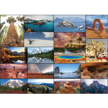 Meilleur Moi Notre Puzzle National Parks 1000 Pièces - Puzzle Jigsaw des Parcs Nationaux des USA