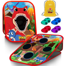 SWOOC Games - Dino Frenzy | Gioco 2-in-1 Corn Hole per Bambini | Setup in 5 Secondi