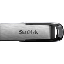 SanDisk 32GB Ultra Flair USB 3.0 Flash Drive - SDCZ73-032G-G46, Black, Silver