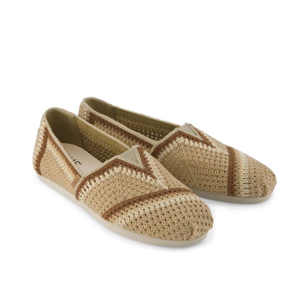 Toms (, ) Alpargata Classic Cotton Women's Dark Beige Espadrilles