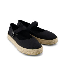 (, ) TOMS Carolina Mary Jane Textile Women's Black Espadrilles