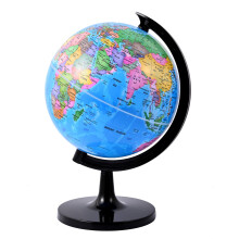 Wizdar 8'' World Globe for Kids Learning, DIY Assemble Educational Rotating World Map Globes Large Size Decorative Earth Children Globe for Classroom