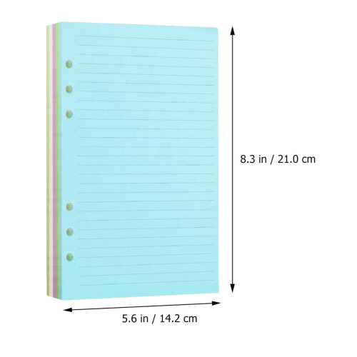 A5-Loseblattpapier, liniert, Nachfüllpackung 1
