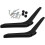Βάση βάσης τηλεόρασης OULII 2 τεμάχια, μαύρο ABS 1