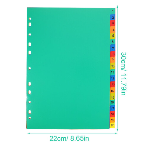 OUNONA PP notesbogsdelerfaner – 20 stk. 1