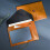 Sacoche portable en cuir pour documents A4 avec bouton 5