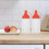 4-pack röda PP-sprutflaskor 8x3x3cm 2