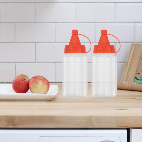 4-pack röda PP-sprutflaskor 8x3x3cm 1