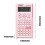 Calculadora científica Gallickan com visor rosa de 2 linhas 3