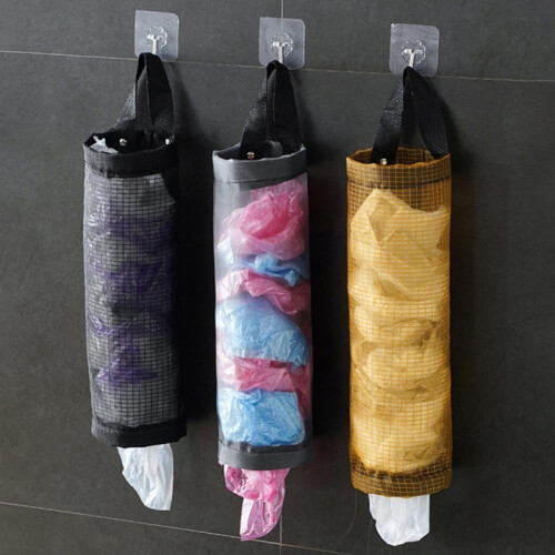 Suporte para Sacos Plásticos Suspenso com Dispensador de Tela 14,7 x 4,5 polegadas 2