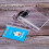 Set van 6 horizontale, transparante plastic ID-kaarthouders 2