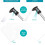 Set van 6 horizontale, transparante plastic ID-kaarthouders 4