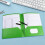 Plastic Pocket Folders Heavy Duty Letter Size 2 Pockets 5
