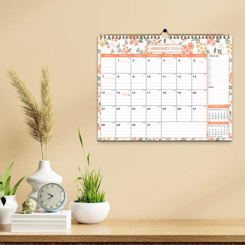 Calendrier mural 18 mois 2024-2025, 37,3 x 29,5 cm 1