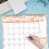 Calendrier mural 18 mois 2024-2025, 37,3 x 29,5 cm 3