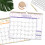 Calendrier mural 18 mois 2024-2025, 37,3 x 29,5 cm 5