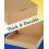Caixas de papelão ondulado marrom para envio, 7x5x2 polegadas (pacote com 25) 3