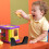 Raffle Ticket Dispenser Black Plastic Rectangular 1 Pack 4