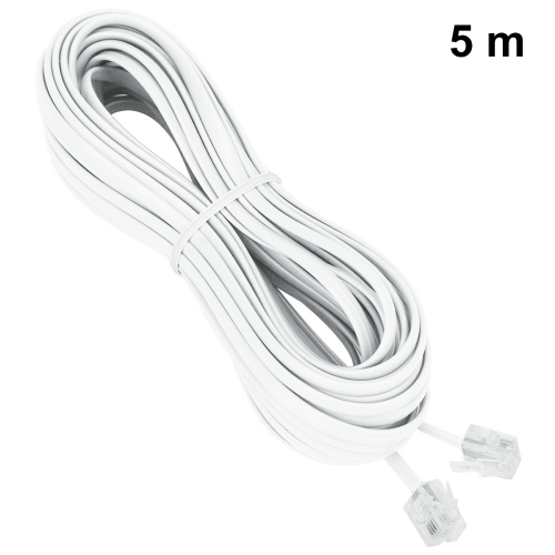 Witte RJ11-telefoonkabel van 6 meter 1